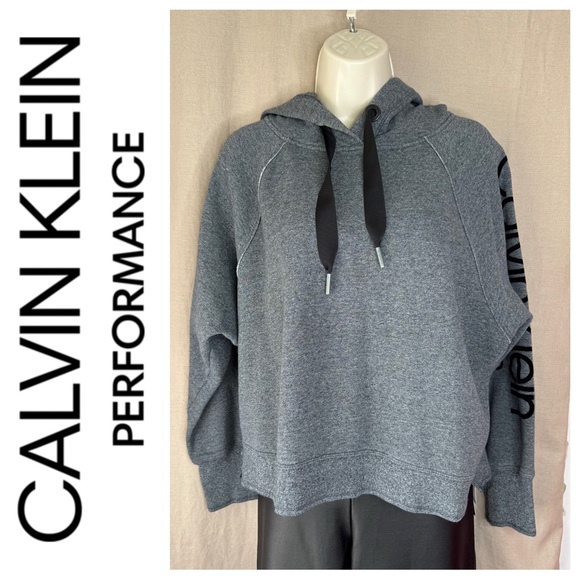 Calvin Klein Performance Crop Hoodie - Picture 1 of 8